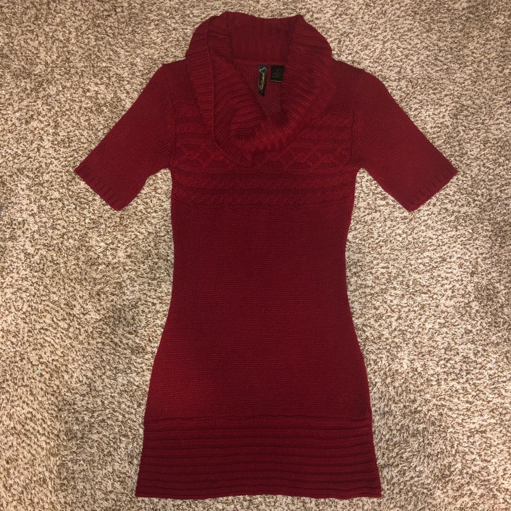 Red Sweater Dress